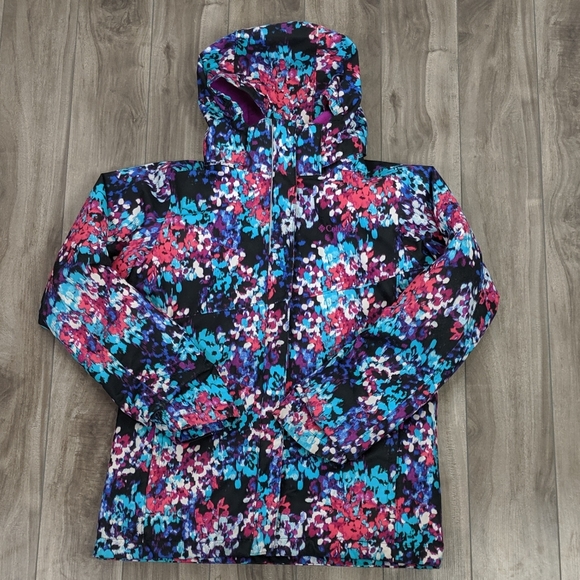 Columbia Girls Winter Jacket Lining Hood Sz Large - Picture 3 of 8